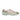 Rombaut Neo Jade vegansk slip-on sneaker i ljusbeige. Blandning av mesh och gummi med resårdetaljer i återvunnen plast. Sneaker utan snörning med en elastisk öppning. Ljusbeige färg med gråa meshdetaljer och en ljusgrön sula. En rosa etikett med texten varumärkets namn på på sidan av skon. Metallogo på hälkappan.