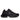 Ett par svarta Rombaut Nucleo sneakers i vegansk skinn och mesh, skorna har en chunky design med olika texturer, inklusive glansiga paneler och meshdetaljer.