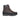 Brun, hög känga av modellen Veggie Trekker från Vegetarian Shoes, i veganskt skinn med snörning och detaljerade sömmar, tjock grov sula.