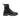 Virón, modell 1992 Black Boot i veganskt skinn, i färgen svart, kängorna har 9 hål till snörning, en tjock sula med grovt mönster och en tryckt innehållsförteckning på utsida i vit text.