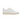 En vit, vegansk klassisk, sneaker från Humans Are Vain modell Eden, beige sula vit snörning. Fotograferad för sidovy. 