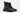 Virón, modell 1992 Spray Boots i veganskt skinn, svarta och gröna med en graffititouch, kängorna har 9 hål till snörning med ett silverspänne vid snörets början, en tjock sula med grovt mönster och en tryckt innehållsförteckning på utsida.